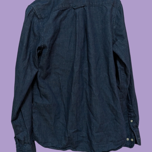 H&M Men's &Denim Midwash Pocket Shirt, Size XS - Picture 2 of 2